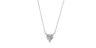 10pcs - S925 Sterling Silver Delicate Heart C/Z Pendant Necklace|GCJSN076|UK SELLER