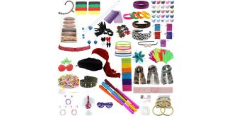 10,000 Job Lot Ladies Scarves Jewellery Hair Accessories Gloves Belts Masks Loom Bands Head Boppers Sweatbands Gift Bags
