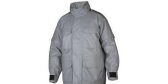 5 x Projob slate grey hooded parka jackets Size L