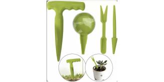 20 4Pcs Mini Garden Kit Seedling Transplanter Seeder Cutter Gardening Accessories