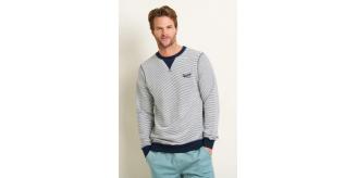 One Off Job Lot of 7 Brakeburn Men's Stripe Crew Neck Sweat