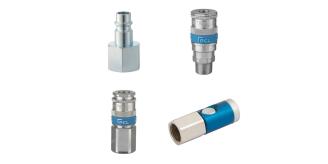 One Off Job Lot of 219 Mixed Euro Profile Air Line Couplings - PCL & TST