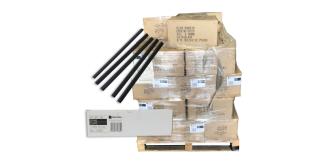 Pallet of 3,500 Packs of REXEL Black Spine Clips - 80 / SC /A4