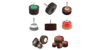 One Off Job Lot of 166 Abrasive Flap Wheels & Wire Brushes