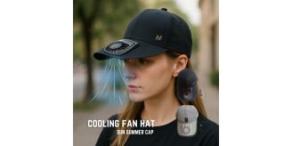 20pcs-Sun Hat with Cooling Fan Baseball Cap Breathable USB Rechargeable-10pcs Each Colour|GCHAT001002|UK SELLER