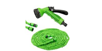 Expandable Garden Hose Pipe Anti Kink With 7 Function Water Spray Gun Magic Hose