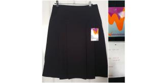 Lot of 30 Pcs Winterbottoms School Skirts 22" Black Drop Waist 24" - 38"