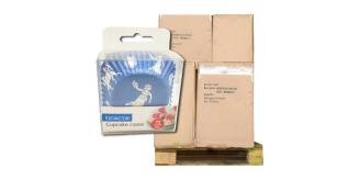 Pallet of 1,424 Packs of 72 Eddingtons Greek Design Medium Cupcake Cases
