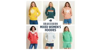 Wholesale Job Lot of 15 Women's Brakeburn Mixed Hoodies - Great Variety!