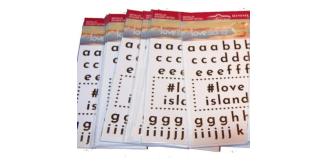     1000 x Rimmel Alphabet Metallic Tattoo Packs | Love Island | 78 Letters Per Pack