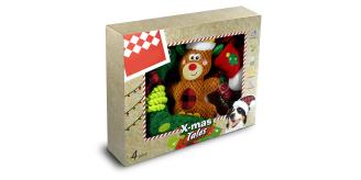 Xmas Tales box, Fun interactive Dog chew/plush toy set, Make holiday season memories Small, Medium, Large Breeds (Medium/Large)