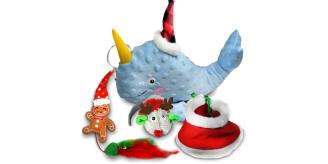 Xmas Tales, Fun interactive Cat Feather/plush toy set, Christmas Theme, Make holiday season memories