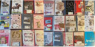 120pcs Assorted Birthday Cards with Ages inc Envelopes | at least 16 designs