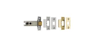 30 x Eurospec Heavy Sprung Tubular Latch 64mm - Brass / Satin Stainless Steel