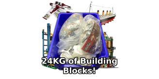 One Off Job Lot of Approx. 24KG Mixed Building Blocks - Great Variety!