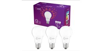 99 LED Bulbs (33 x 3-Pack) – Levin 9W LED Bulbs, Warm White 3000K, E27 Base, 95lm/W, Energy Class A, 60W Replacement