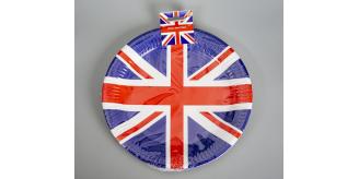 Shatchi Union Jack 23 cms paper Plates