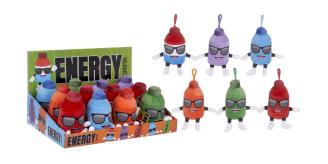 5"/13cm Energy Drink Bag Clips S/6 Assorted Soft Toys| Wholesale UK (49408)
