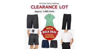 CLEARANCE JOB LOT –JL (Ex Chain store) - School Clothing – Approx. 1,480 Units