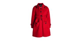 Girls Red Cashmere Long Coat  – Elegant autumn Wear (3-5 Years)