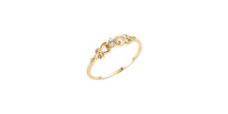 CZ fine scrollwork ring