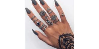 12 piece Knuckle Midi Ring set (Palm set)