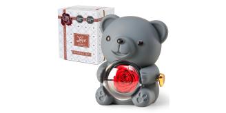 One off job lot x 11 Preserved Rose bear with necklace