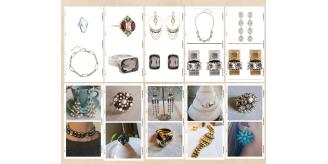 1250 pieces - Fashion designer jewellery and Leather fashion belts