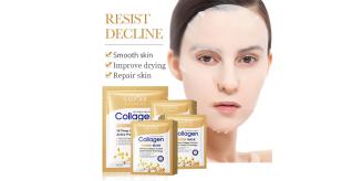 100pcs-SADOER Collagen Overnight Hydrating Radiant Renewal Facial Masks|GCMK002-Collagen Mask-100pcs|UK SELLER