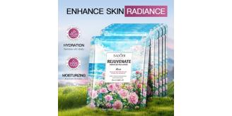 50pcs-SADOER Deep Soothing Balancing & Hydrating Rose Facial Masks|GCMK002-Rose Mask-50pcs|UK SELLER