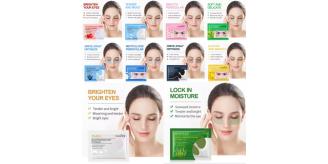 50pcs-SADOER Brightening Deep Hydration Firming Anti-Ageing Rescue Eye Masks-Mixed|GCMK003-Eye Mask Single-50pcs|UK SELLER