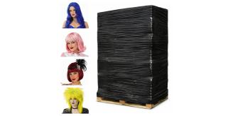 Pallet of 3,400 Synthetic Party & Cosplay Wigs – Multiple Styles & Colours