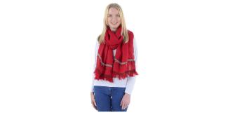 100x Bulk Buy Pia Rossini Klaudia Beaded Fringed Scarf - Women's Evening Wrap - BNWT Resell