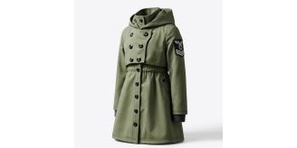 Girls Spring Trench Coat Outdoor Jacket Windproof Travel 3-7Y