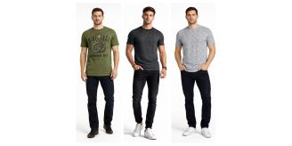 One Off Job Lot of 10 Men's De-Branded Mixed T-Shirts - Sizes XS-S