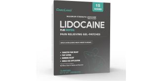 CARELAND 4% Lidocaine Patches Plus 1% Menthol 15 Count Pain Relief Patches Maximum Strength lidocaine, Back Pain Relief Products, for Neck Knee Joint 