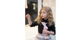 Vintage Girls Lace Collar Blouse Black Cotton Victorian Shirt Elegant Toddler Top Ages 3-5Y