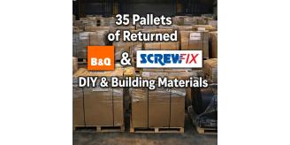 35 Pallets of Returned B&Q & Screwfix DIY & Building Materials - Bulk Clearance