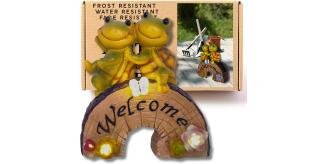Turtle Garden Ornament - Solar Powered Garden Animals for Garden – Weather Resistant Statue Decor - Hand Painted Solar Tortoise Garden Ornament