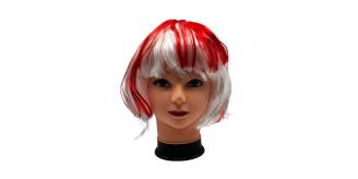 24x England Bob Wig | Red & White Fancy Dress Supporter Wig | World Cup 2026 | Wholesale Job Lot