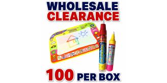 Kids Magic Water Drawing Mats Joblot 100 Per Box Wholesale Clearance Bulk Profit