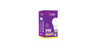 100 x Levin 9W A60 LED Bulbs – Dimmable, Warm White 3000K, E27 Edison Screw, 850 Lumens, 60W Replacement (20 Packs of 5)