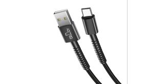 HeavyDuty Braided USB-A to TYPE-C Charging Cable Black/Red/Green (Mix Colors) 1M ( Pack of 120)