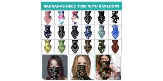 100x Mixed Bandana Neck Gaiter Face Cover Bulk Joblot Sports Outdoor