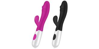 10pcs-30 Modes Wave Rabbit Vibrator-Mixed Colour|GCAP051-Black/Purple-10pcs|UK SELLER