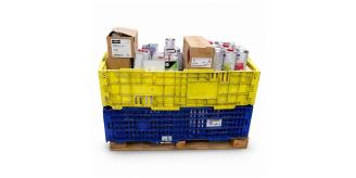 Pallet of 148 Mixed Automotive Paints, Coatings & Refinishing Supplies