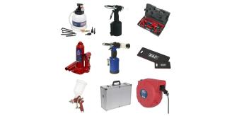 One Off Joblot Of 25 Mixed Sealey Tools, Equipment & Workshop Supplies