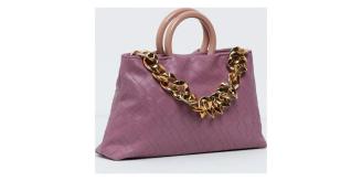 30 pcs mix colour-Ladies Woven Effect Top Handle  Chain Details Bag