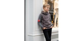 Boys spring Hoodie Casual Sweatshirt Pullover Kids Streetwear Jumper Age 3-14Ys