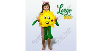 Sunflower plush toy large